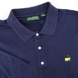 Amen Corner Augusta National Masters Pima Cotton Polo Shirt Navy Mens XL - Flaws